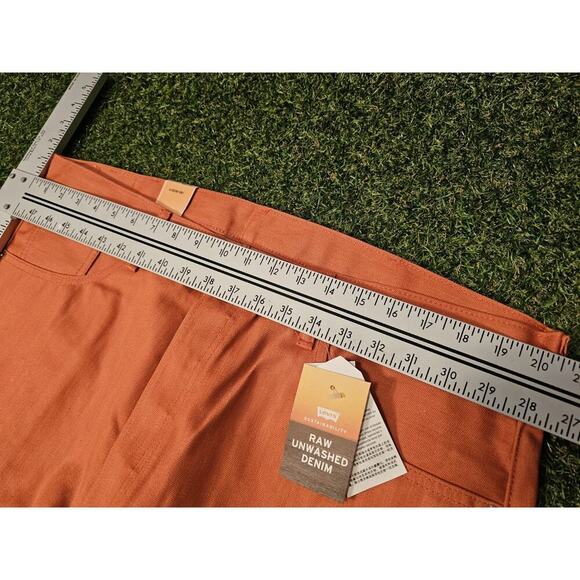 LEVI'S 501 Jeans NWT Button Fly Shrink to Fit Pink Coral Straight Mens 40x30 - Picture 5 of 8